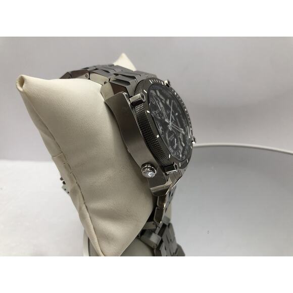 Bulova Men's Chronograph Calendar Precisionist Quartz Silver Watch 46 MM 98B405 - Picture 6 of 12